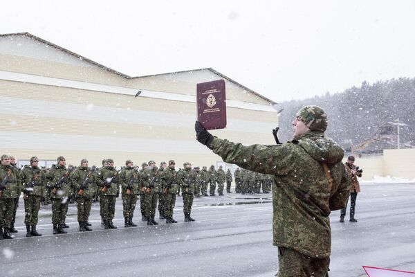Принятие воинской присяги - Sputnik Южная Осетия