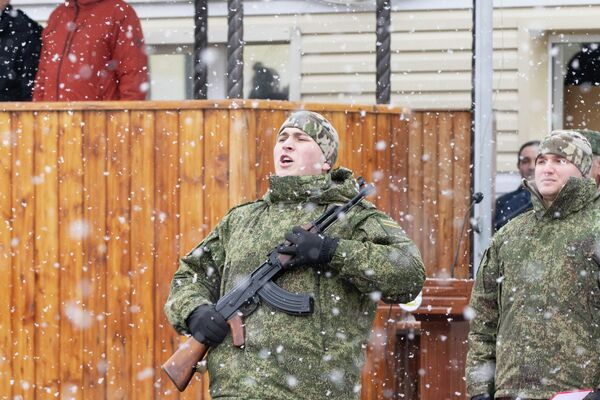 Принятие воинской присяги - Sputnik Южная Осетия