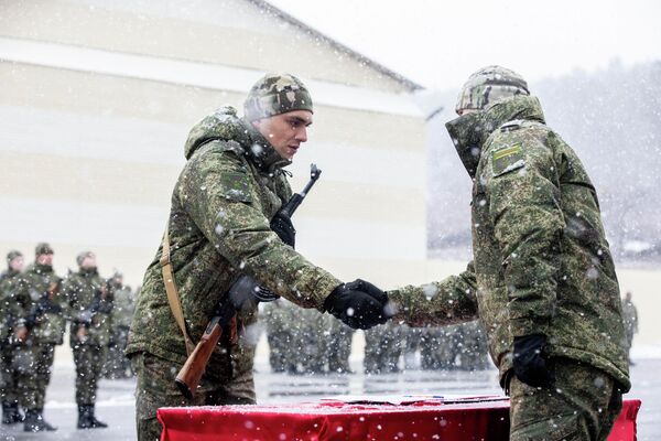 Принятие воинской присяги - Sputnik Южная Осетия