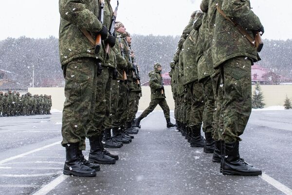 Принятие воинской присяги - Sputnik Южная Осетия
