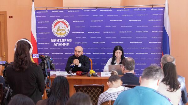 Пресс-конференция в Минздраве РЮО - Sputnik Южная Осетия