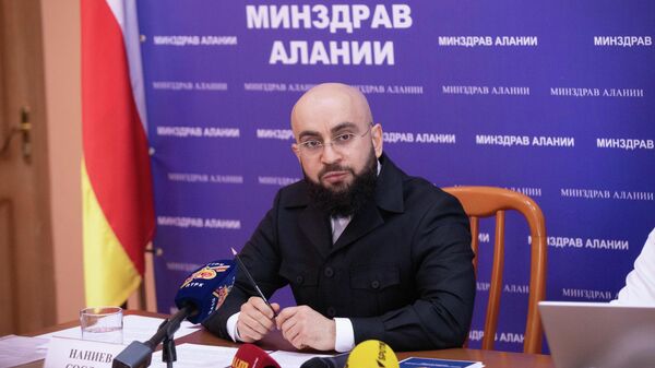 Пресс-конференция в Минздраве РЮО - Sputnik Южная Осетия