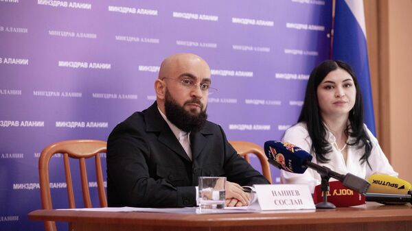 Пресс-конференция в Минздраве РЮО - Sputnik Южная Осетия