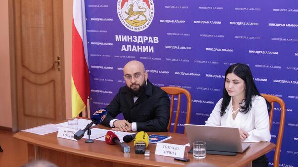 Пресс-конференция в Минздраве РЮО - Sputnik Южная Осетия