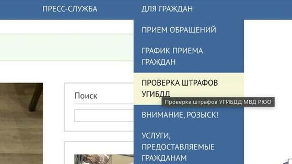 Штрафы ГИБДД в Южной Осетии теперь можно проверить на сайте МВД - Sputnik Южная Осетия