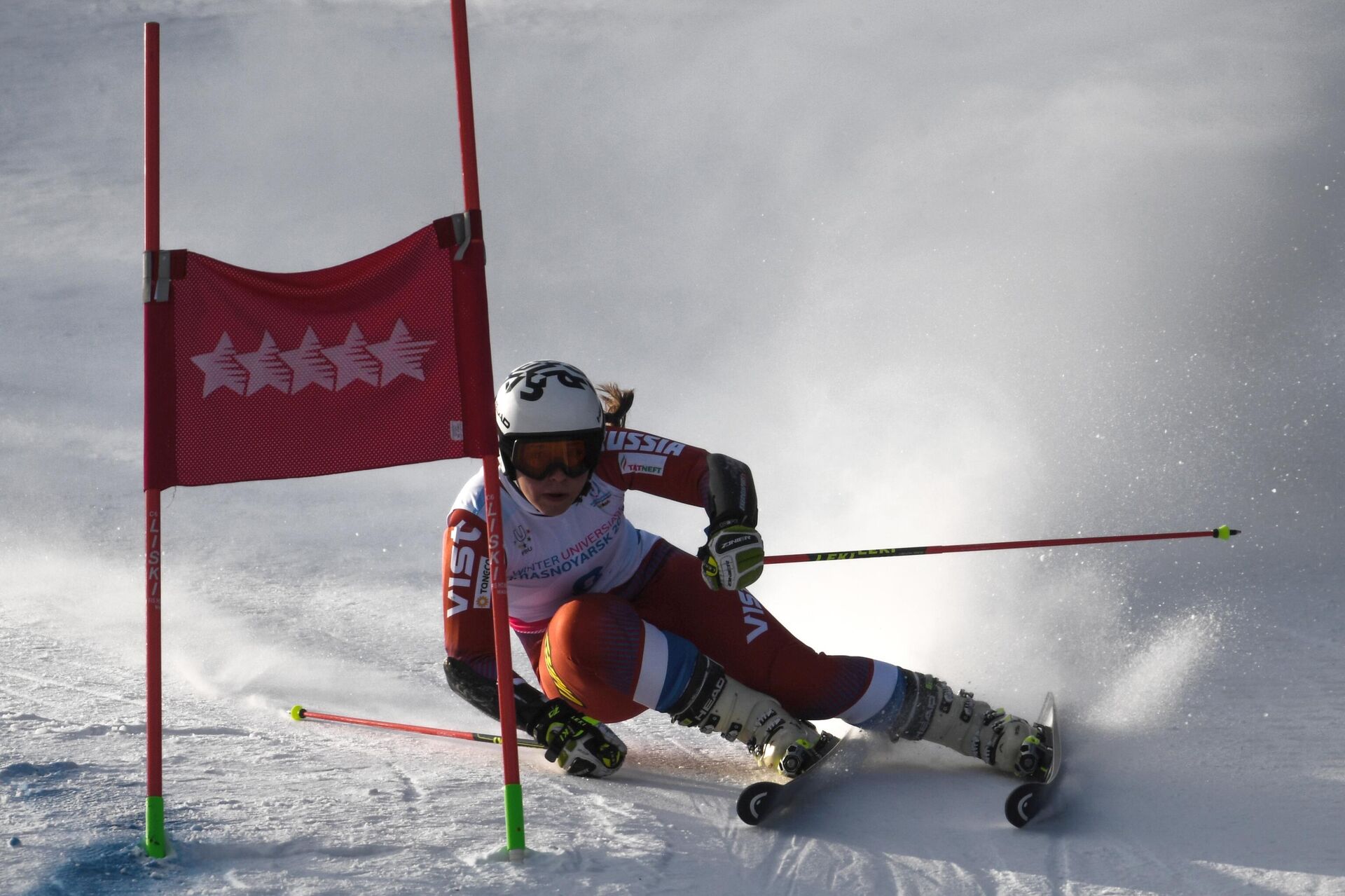 Юлия Плешкова. Универсиада-2019. Горнолыжный  спорт. Женщины. Гигантский слалом - Sputnik Южная Осетия, 1920, 03.02.2026