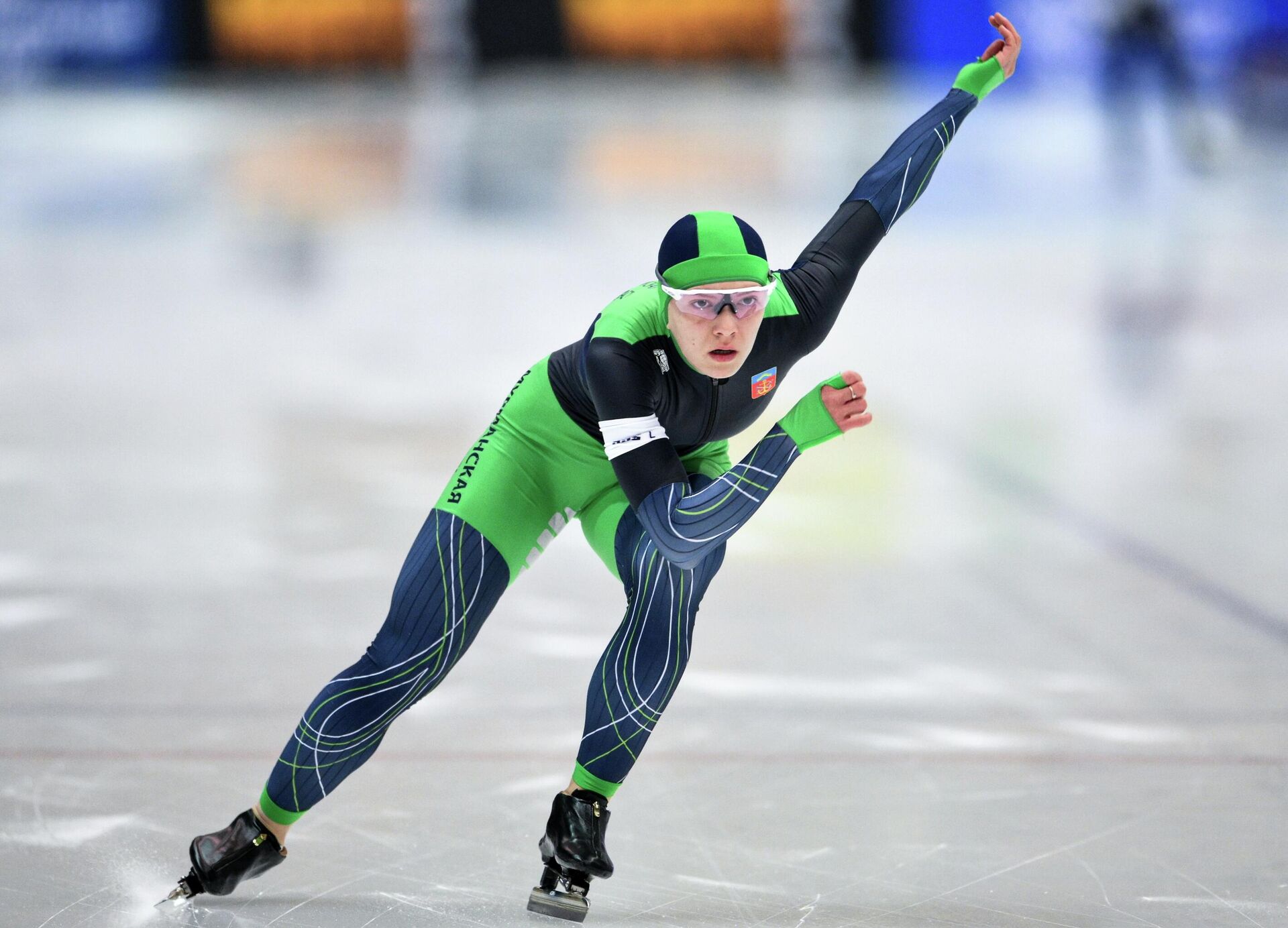 Ксения Коржова. Чемпионат России по конькобежному спорту. День третий - Sputnik Южная Осетия, 1920, 03.02.2026