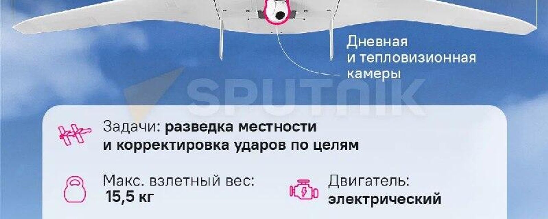 Настоящий труженик в СВО: российский БПЛА СКАТ-350М для разведки и целеуказания показали на выставке НАИС-2026 в Москве - Sputnik Южная Осетия, 1920, 04.02.2026