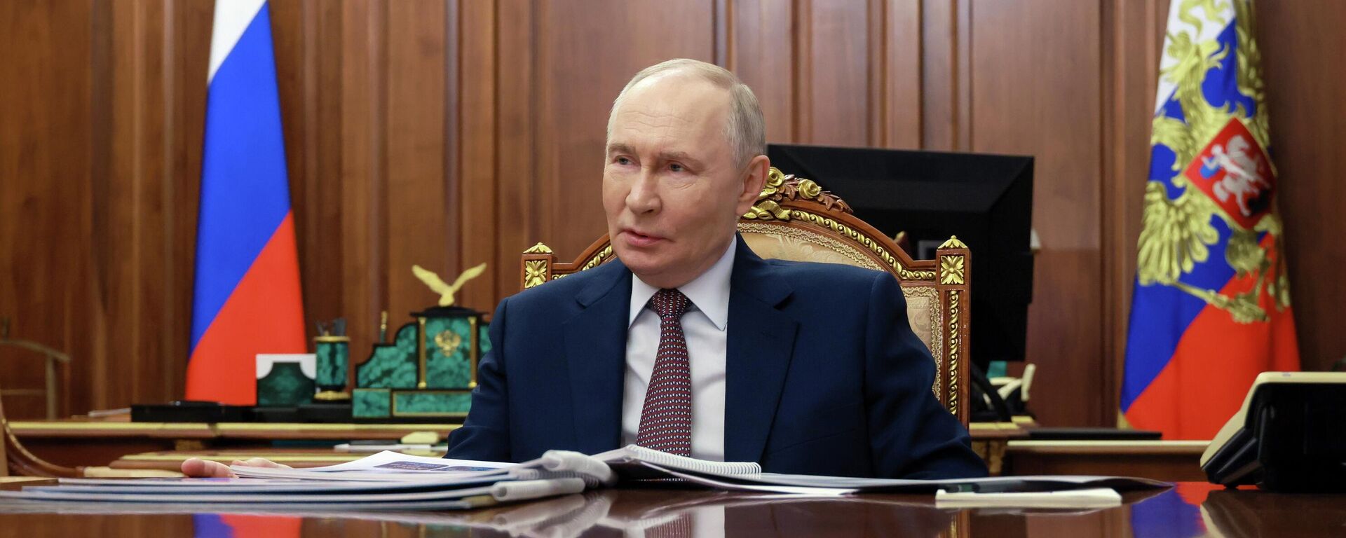 Президент Владимир Путин встретился с главой Северной Осетии Сергеем Меняйло - Sputnik Южная Осетия, 1920, 11.02.2026