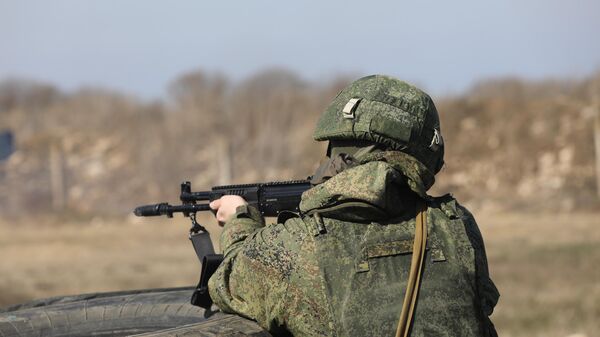 Военнослужащий российской военной базы в Южной Осетии. Архивное фото   - Sputnik Южная Осетия