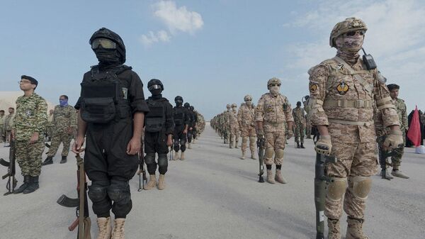 Военнослужащие Корпуса стражей исламской революции (КСИР) во время учений на юге Ирана  - Sputnik Южная Осетия