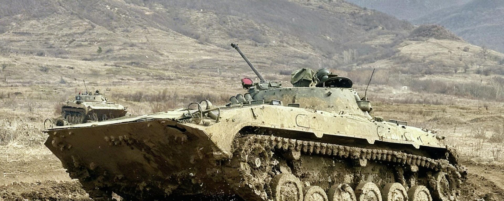Боевые машины пехоты БМП-2 российской военной базы на занятиях в Южной Осетии  - Sputnik Южная Осетия, 1920, 10.07.2026