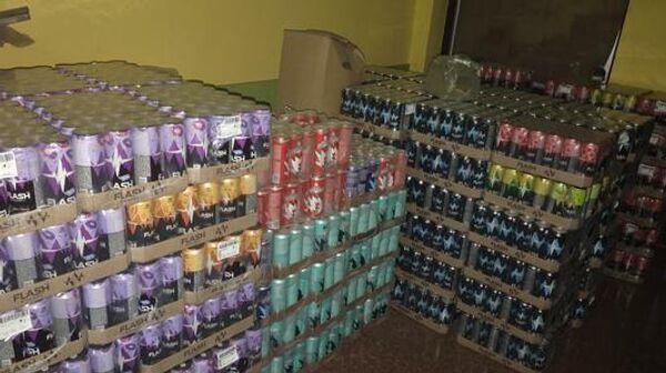 Конфискованные энергетические напитки  - Sputnik Южная Осетия