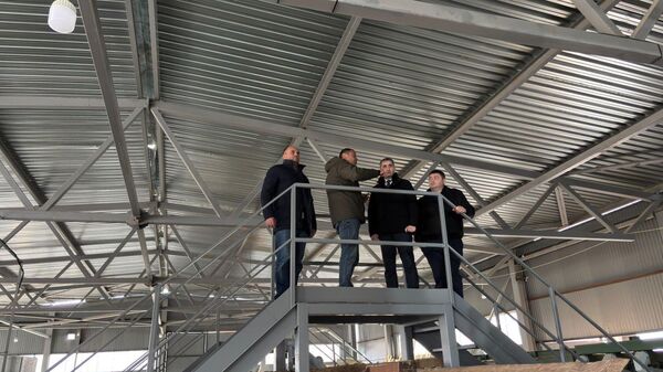 Дзамболат Тадтаев посетил деревообратывающее предприятие - Sputnik Южная Осетия