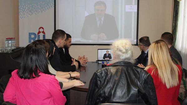 Телемост в Русском доме в Цхинвале - Sputnik Южная Осетия