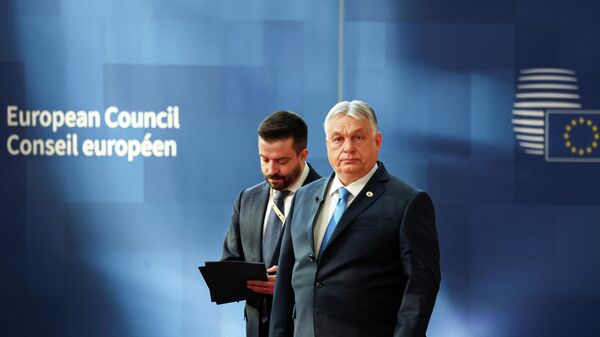 Премьер-министр Венгрии Виктор Орбан на саммите лидеров Европейского союза в Брюсселе - Sputnik Южная Осетия