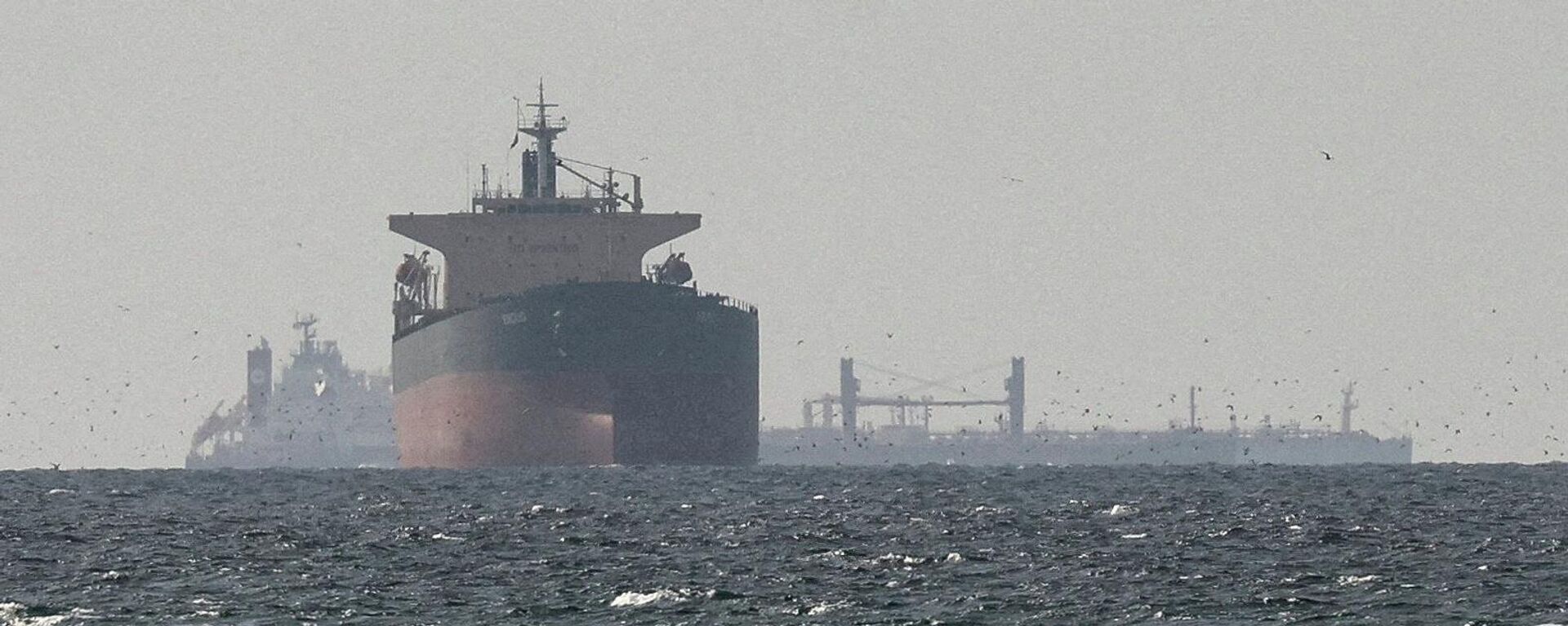 Грузовые суда в Персидском заливе, недалеко от Ормузского пролива - Sputnik Южная Осетия, 1920, 21.03.2026