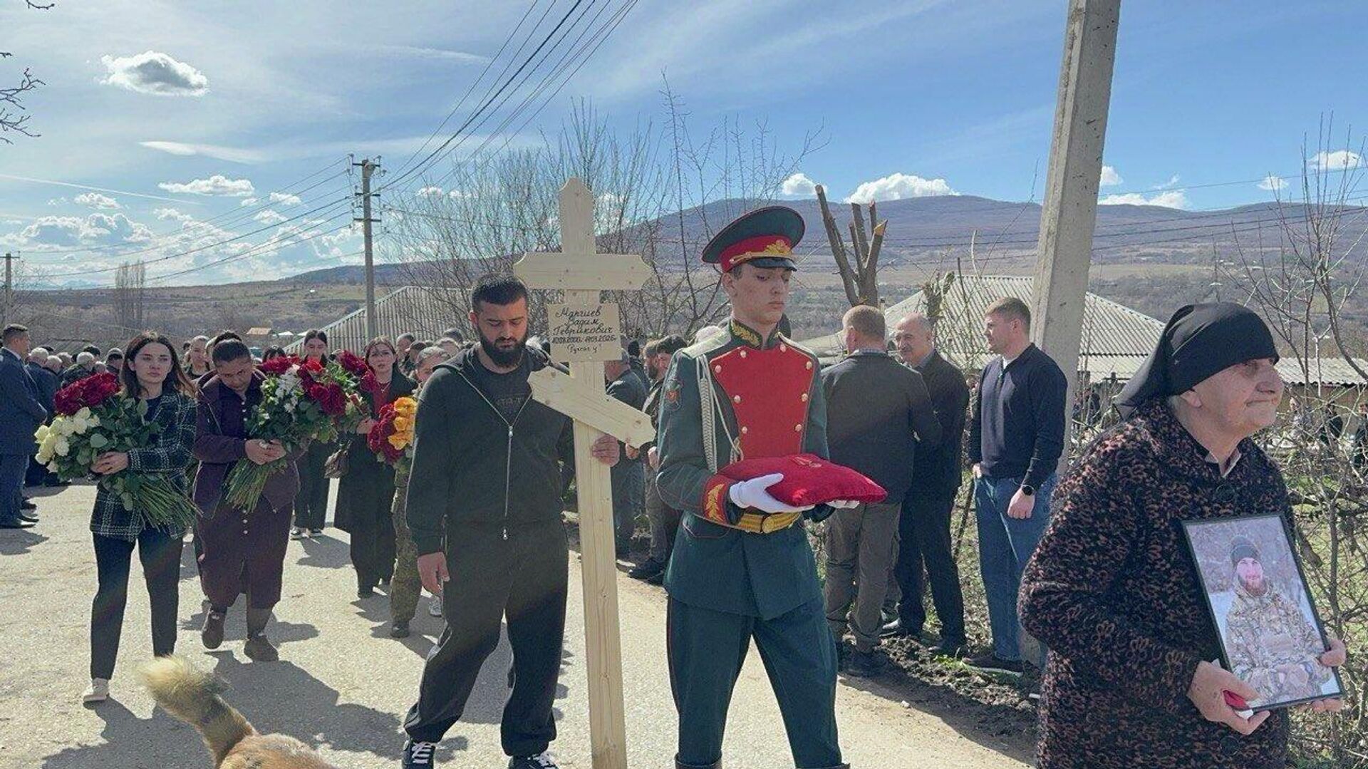 Похороны бойца СВО Вадима Маргиева - Sputnik Южная Осетия, 1920, 24.03.2026