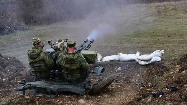Тренировки к тактическим учениям военнослужащих Минобороны РЮО - Sputnik Южная Осетия