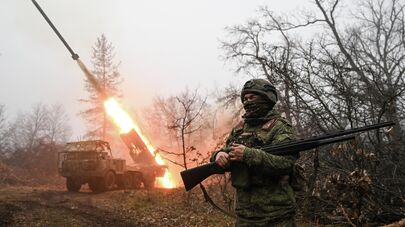 Боевая работа российского РСЗО в зоне спецоперации. Архивное фото 
