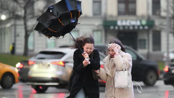 Дождь с сильным ветром. Архивное фото - Sputnik Южная Осетия