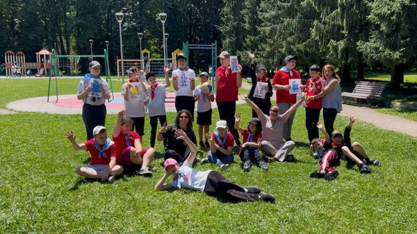 Школьники в летнем лагере - Sputnik Южная Осетия