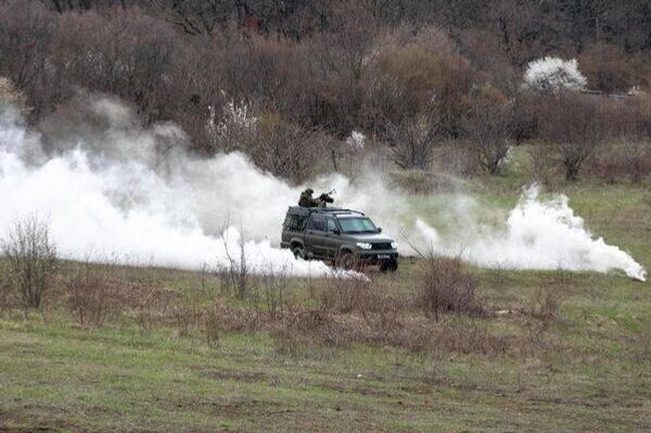 Масштабные совместные учения Южной Осетии и России на полигоне Дзарцем - Sputnik Южная Осетия