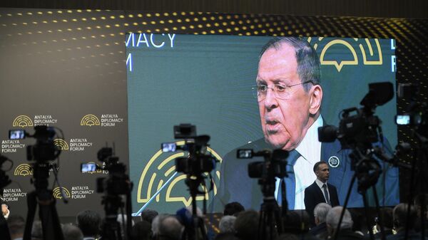 Министр иностранных дел РФ Сергей Лавров на Анталийском дипломатическом форуме - Sputnik Южная Осетия