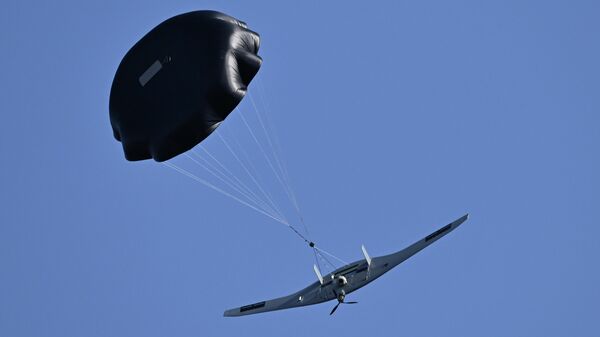 Боевая работа расчета БПЛА Скат 350М группировки войск Центр на Днепропетровском направлении СВО - Sputnik Южная Осетия