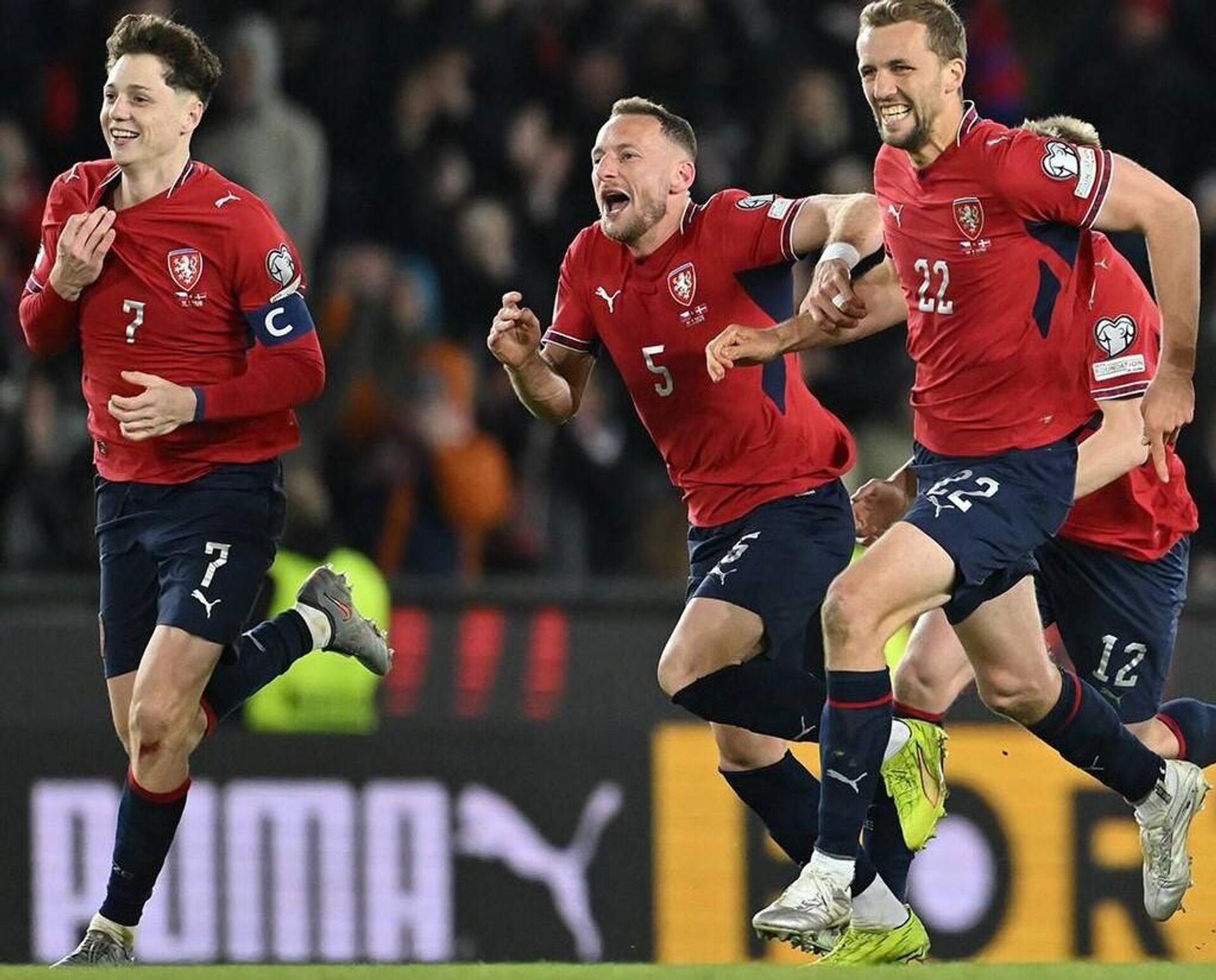 Футболисты сборной Чехии  - Sputnik Южная Осетия, 1920, 23.04.2026