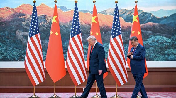 Дональд Трамп и Си Цзиньпин - Sputnik Южная Осетия