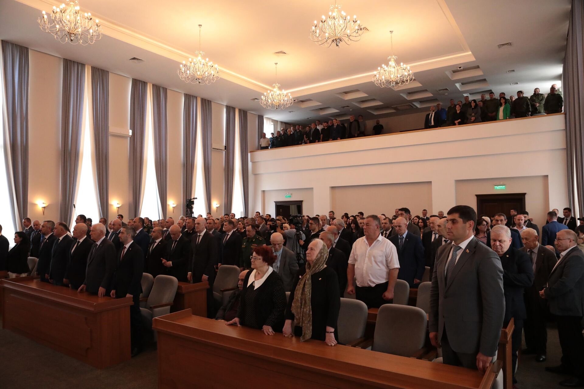 Торжественное собрание в честь 34-й годовщины принятия Акта о провозглашении независимости Южной Осетии - Sputnik Южная Осетия, 1920, 28.05.2026