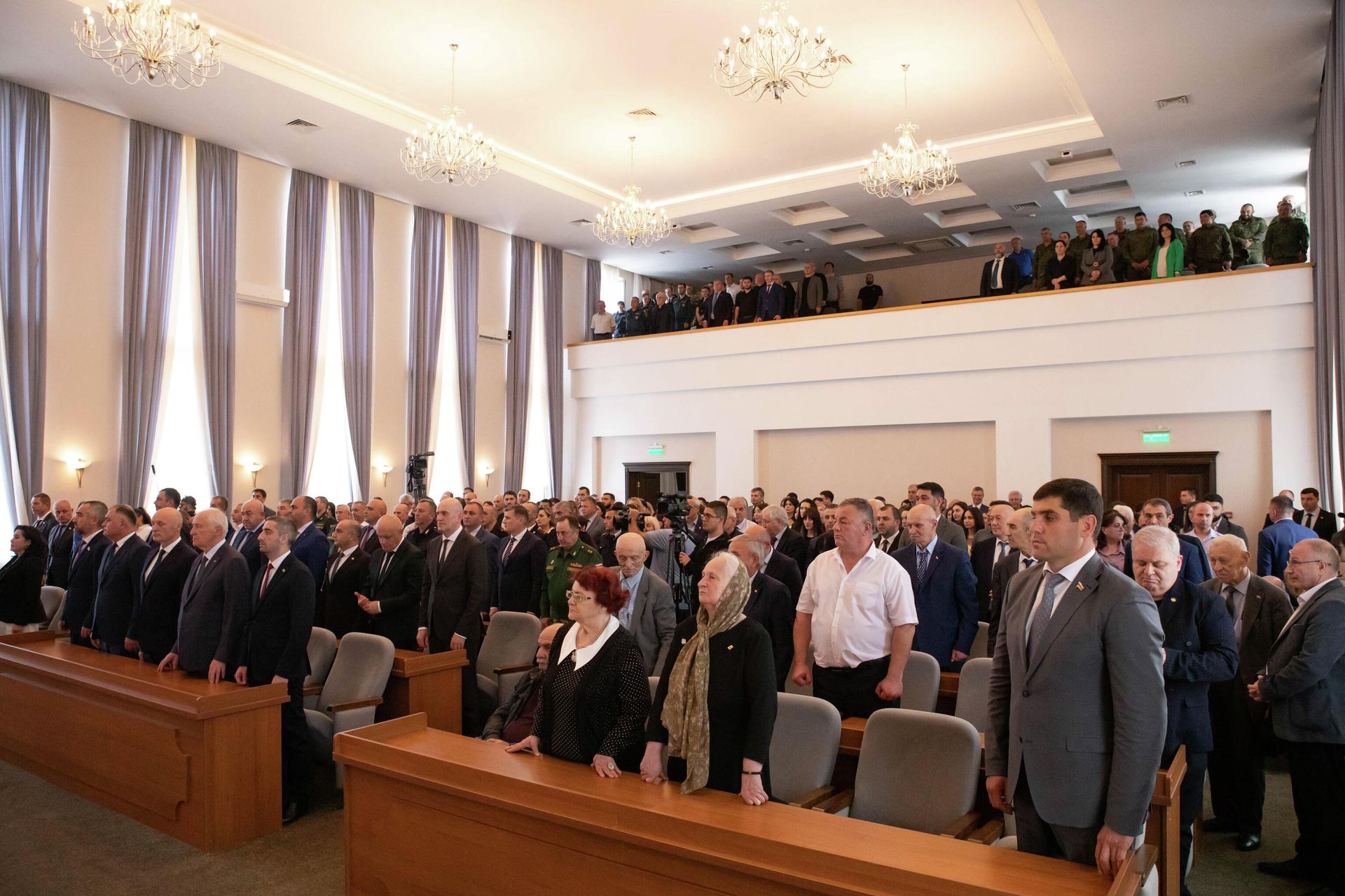 Торжественное собрание в честь 34-й годовщины принятия Акта о провозглашении независимости Южной Осетии - Sputnik Южная Осетия, 1920, 28.05.2026