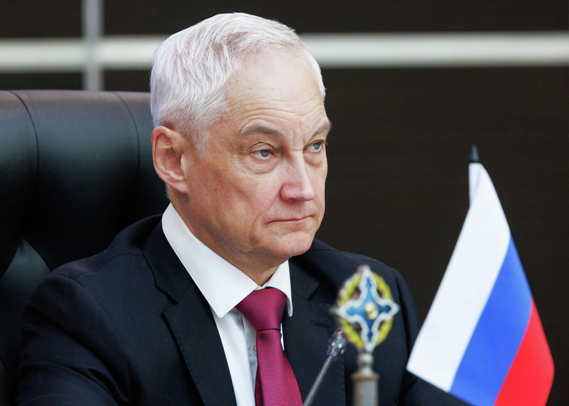 Министр обороны РФ Андрей Белоусов на заседании Совета министров обороны стран ОДКБ - Sputnik Южная Осетия, 1920, 03.06.2026
