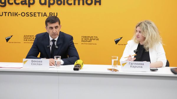 Сослан Бекоев на пресс-конференции - Sputnik Южная Осетия