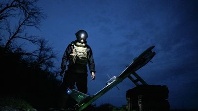 Боевая работа расчета БПЛА в зоне СВО. Архивнео фото 
