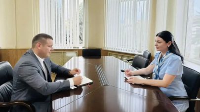 Рабочая встреча глав министерств образования и науки Южной и Северной Осетии Аслана Лолаева и Эллы Алибековой