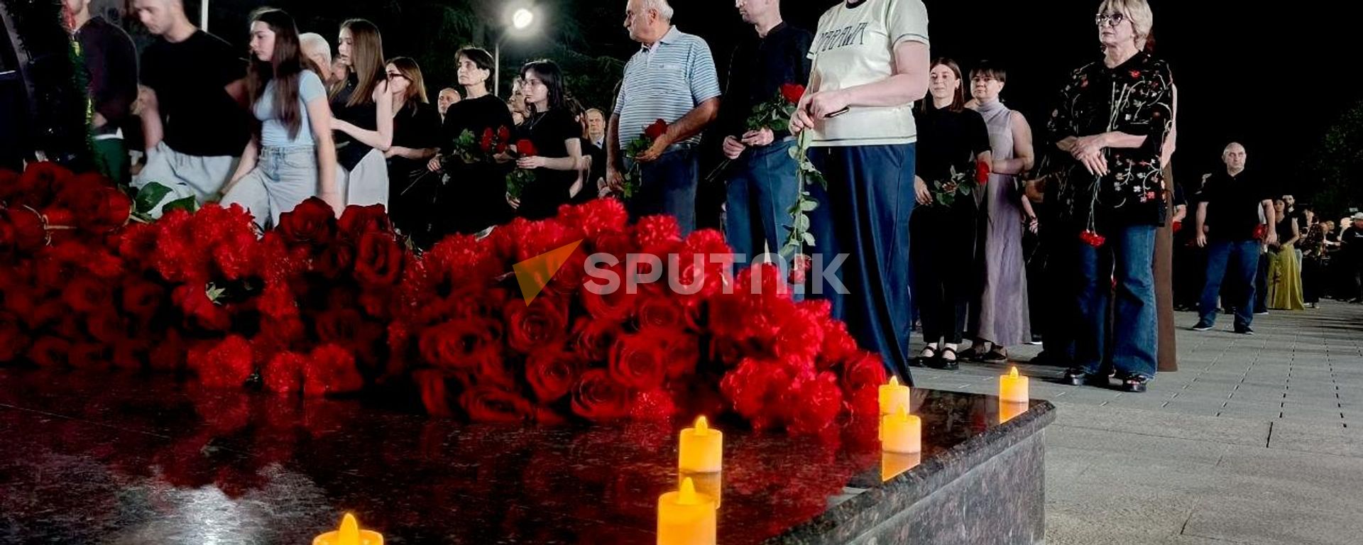 Траурное мероприятие у мемориального комплекса Защитникам Южной Осетии в Цхинвале - Sputnik Южная Осетия, 1920, 07.08.2026