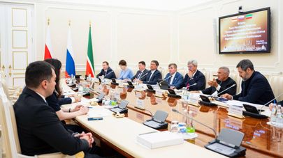 Делегация Южной Осетии на встрече с Рустамом Миннихановым