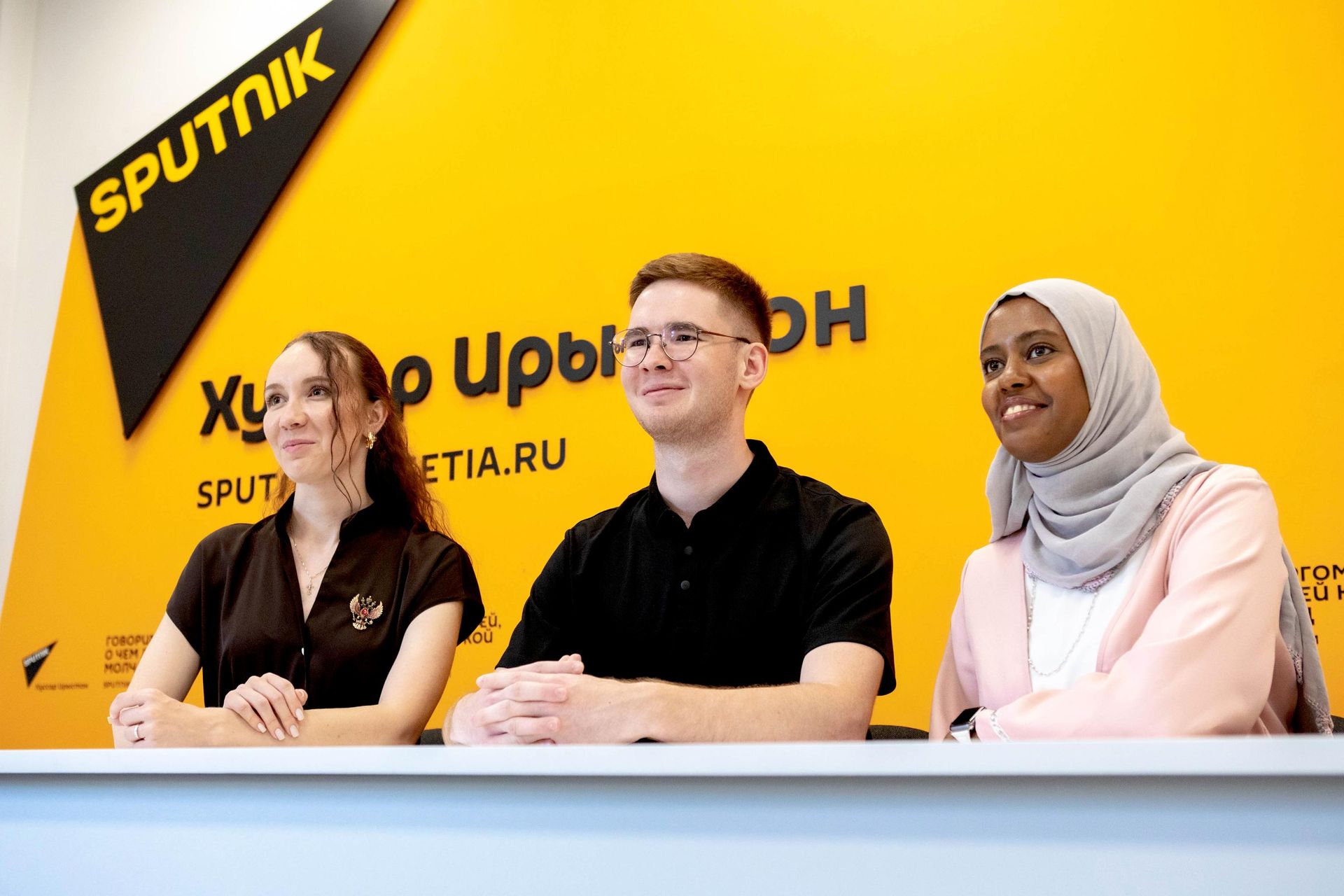 Дмитрий Толстиков, Елизавета Толстикова и Ассинари Ноха Абдурахман М - Sputnik Южная Осетия, 1920, 19.08.2026