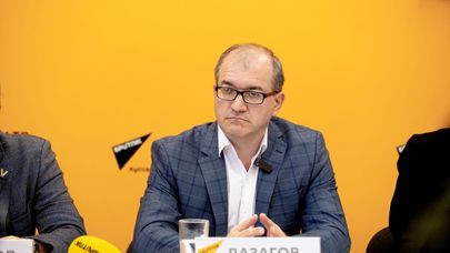 Юрий Вазагов на пресс-конференции 