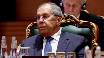 Министр иностранных дел РФ Сергей Лавров на заседании XVIII саммита БРИКС в Нью-Дели.
