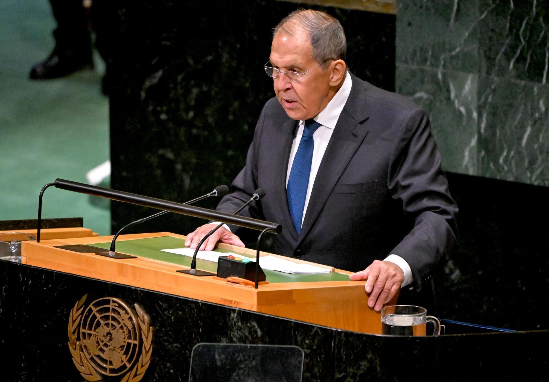 Министр иностранных дел РФ Сергей Лавров на Генассамблее ООН - Sputnik Южная Осетия, 1920, 26.09.2026