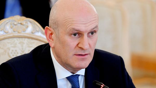 Министр иностранных дел Южной Осетии Ахсар Джиоев во время встречи в Москве с министром иностранных дел РФ Сергеем Лавровым - Sputnik Южная Осетия