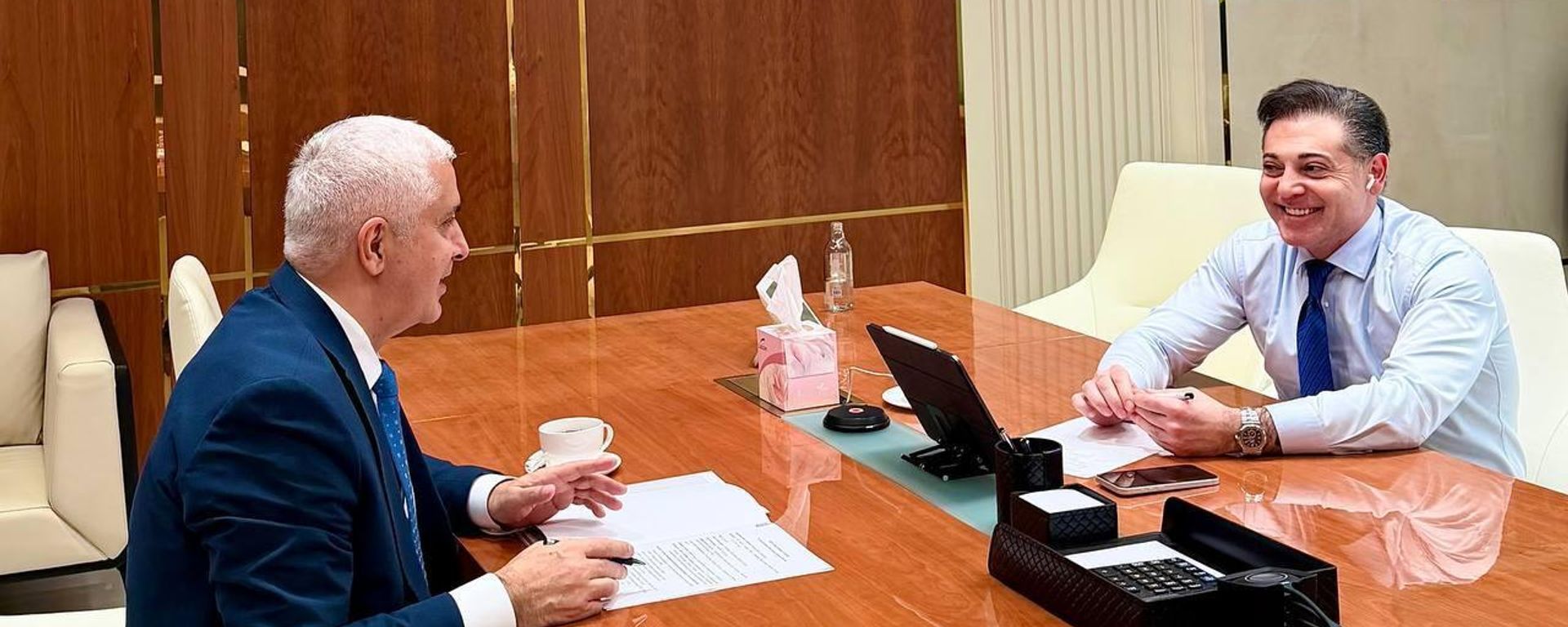 Камболов обсудил с гендиректором МегаФона отмену роуминга между Южной Осетией и Россией - Sputnik Южная Осетия, 1920, 13.10.2026