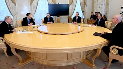 Встреча президента Владимира Путина и спецпосланника Стивена Уиткоффа