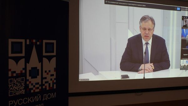 Посол по особым поручениям МИД России Родион Мирошник в ходе международного телемоста о ситуации в Запорожской области - Sputnik Южная Осетия