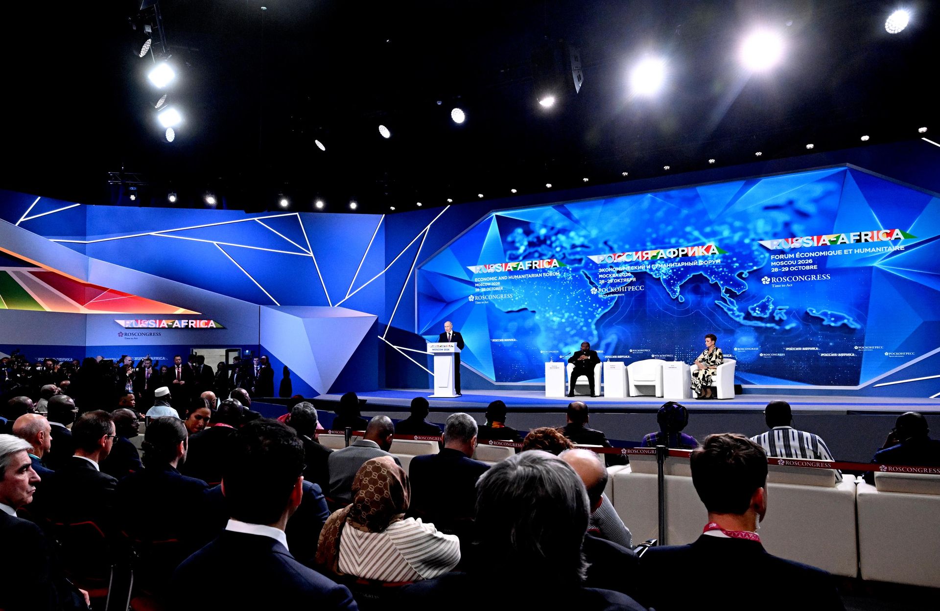 Пленарное заседание форума Россия-Африка в Москве Пленарное заседание форума Россия-Африка в Москве - Sputnik Южная Осетия, 1920, 28.10.2026