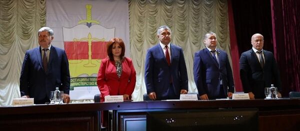 Анатолий Бибилов принял участие в отчетной коллегии Министерства юстиции Анатолий Бибилов принял участие в отчетной коллегии Министерства юстиции - Sputnik Южная Осетия