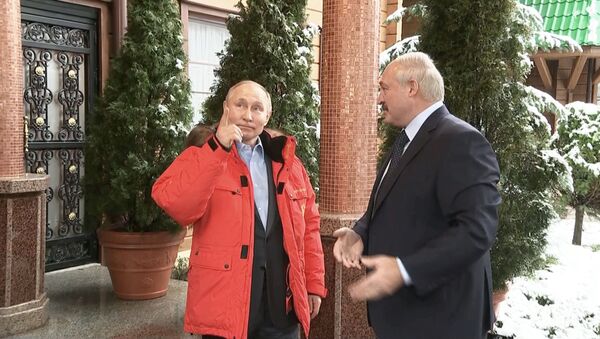 И везет же вам, и снега море: Лукашенко приехал к Путину в Сочи - Sputnik Южная Осетия